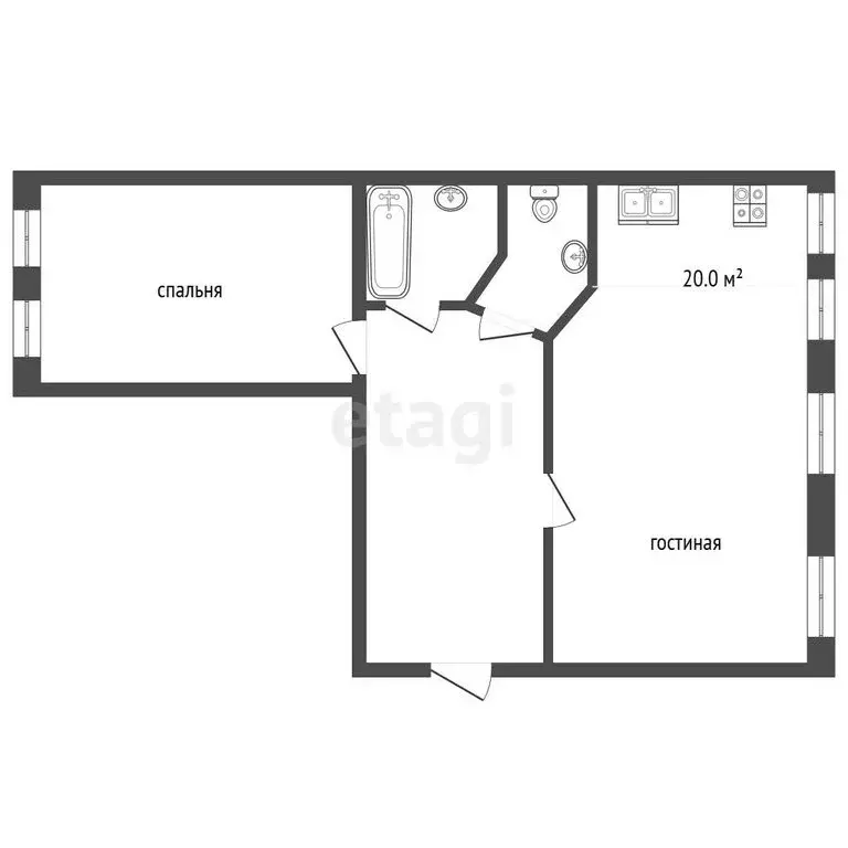 2-комнатная квартира: Калининград, улица Лёни Голикова, 4 (91.8 м) - Фото 1