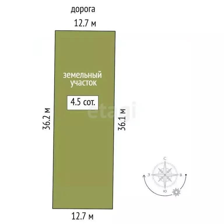 Участок в Тюменская область, Нижнетавдинский муниципальный округ, ... - Фото 1