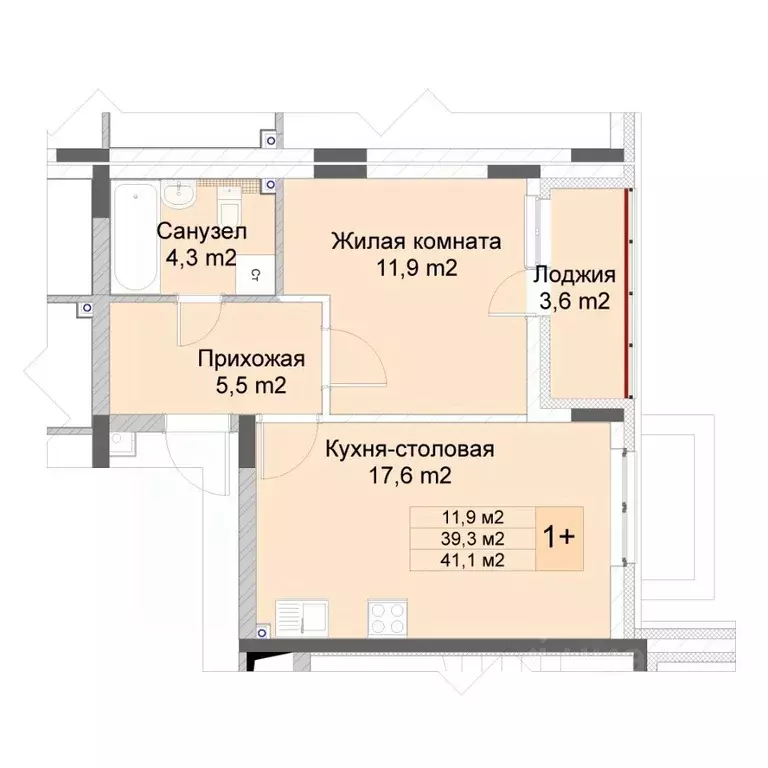 1-к кв. Нижегородская область, Нижний Новгород Кузнечиха Город жилой ... - Фото 1