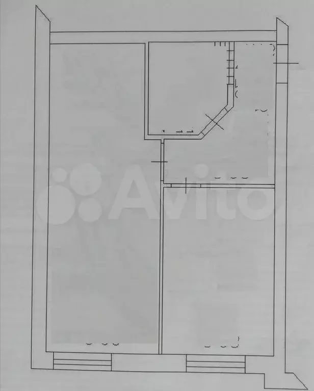 2-к. квартира, 47,2 м, 1/1 эт. - Фото 0