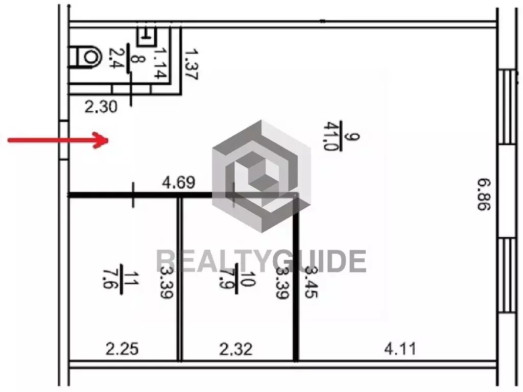 Офис в Москва ул. Водников, 2 (59 м) - Фото 1