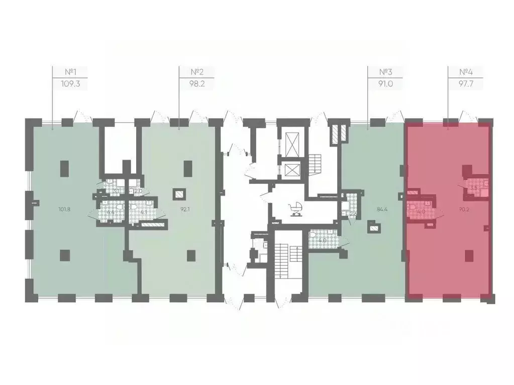 Помещение свободного назначения в Санкт-Петербург Партизанская ул., 5 ... - Фото 2