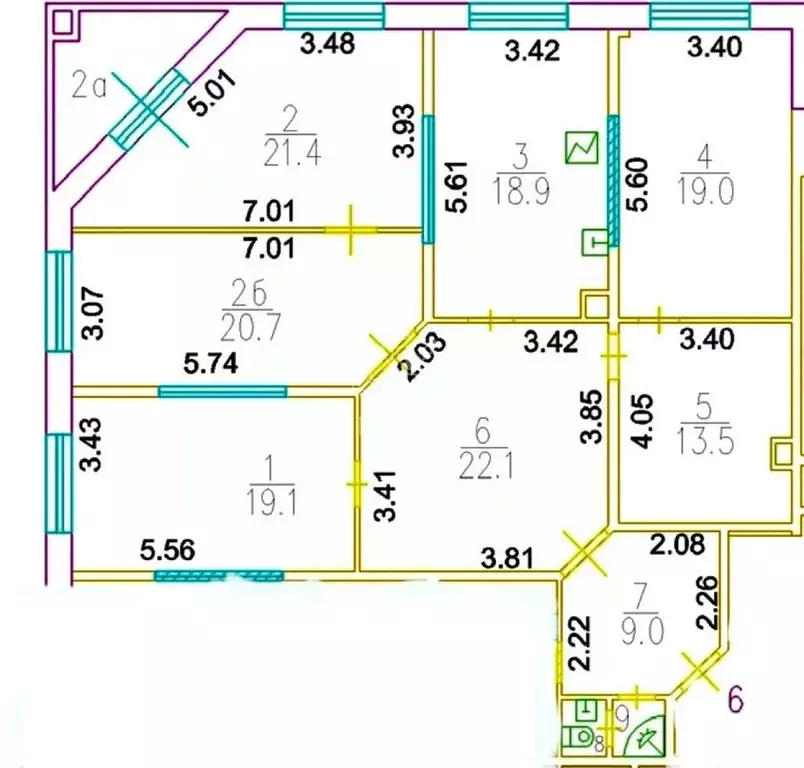 4-к кв. Москва ул. Коштоянца, 12 (145.8 м) - Фото 0