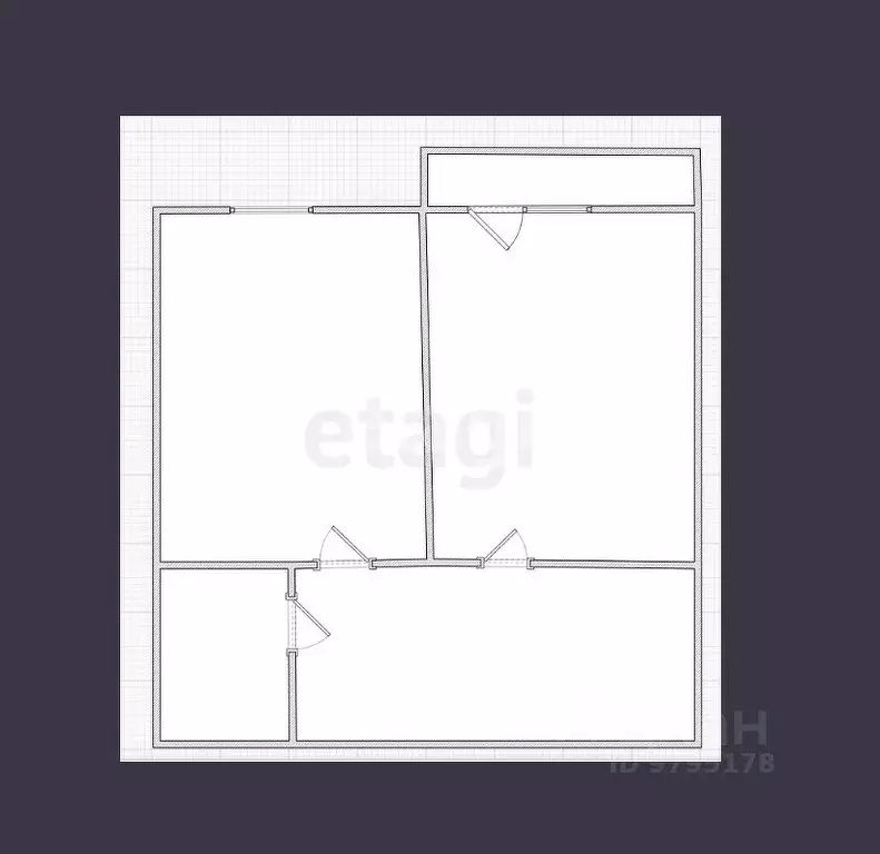 1-к кв. Татарстан, Казань ул. Лукина, 53 (33.1 м) - Фото 2