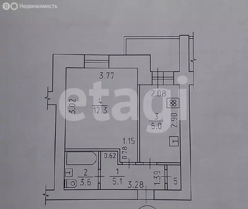 1-комнатная квартира: Ижевск, Автозаводская улица, 21 (28 м) - Фото 1