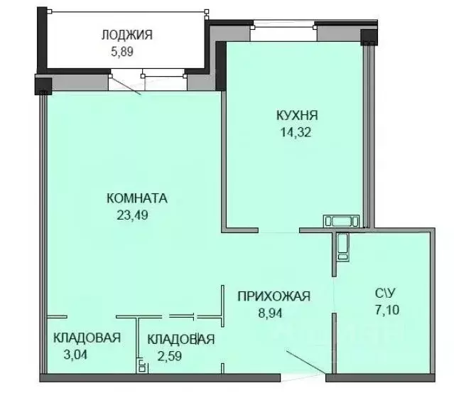 1-к кв. Ярославская область, Ярославль Которосльная наб., 57 (64.55 м) - Фото 0