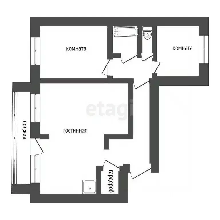 3-к кв. Амурская область, Благовещенск Студенческая ул., 25/1 (65.0 м) - Фото 2