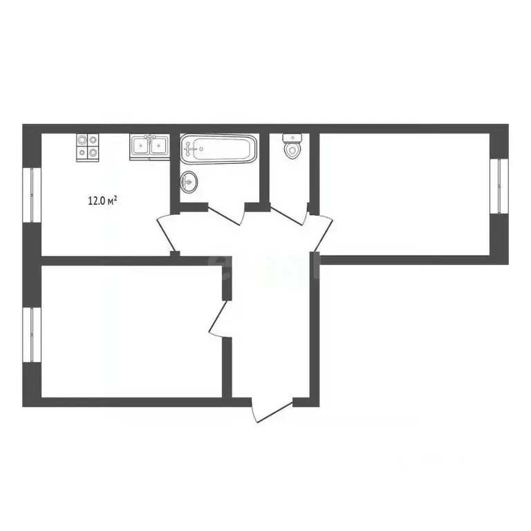 2-к кв. Ярославская область, Ростов Ленинская ул., 51/17 (59.6 м) - Фото 0