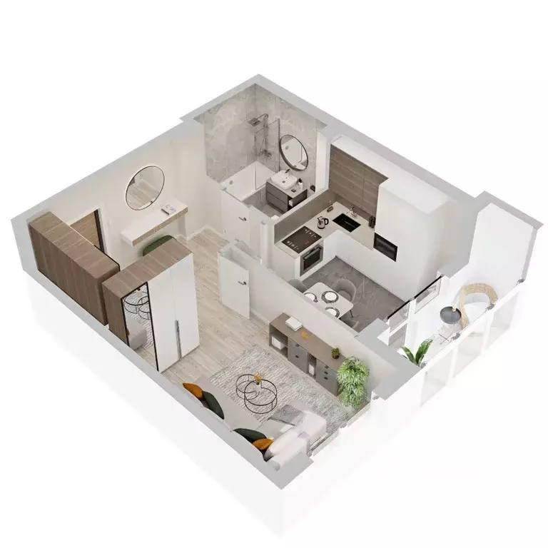 1-к кв. Иркутская область, Иркутск ул. Безбокова, 7А (40.17 м) - Фото 2