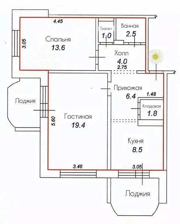 2-к кв. Тверская область, Тверь ул. Склизкова, 70к1 (61.0 м) - Фото 2
