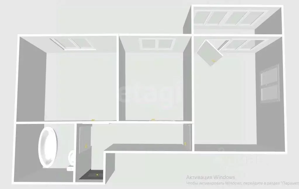 2-к кв. Сахалинская область, Южно-Сахалинск ул. А.О. Емельянова, 11А ... - Фото 2