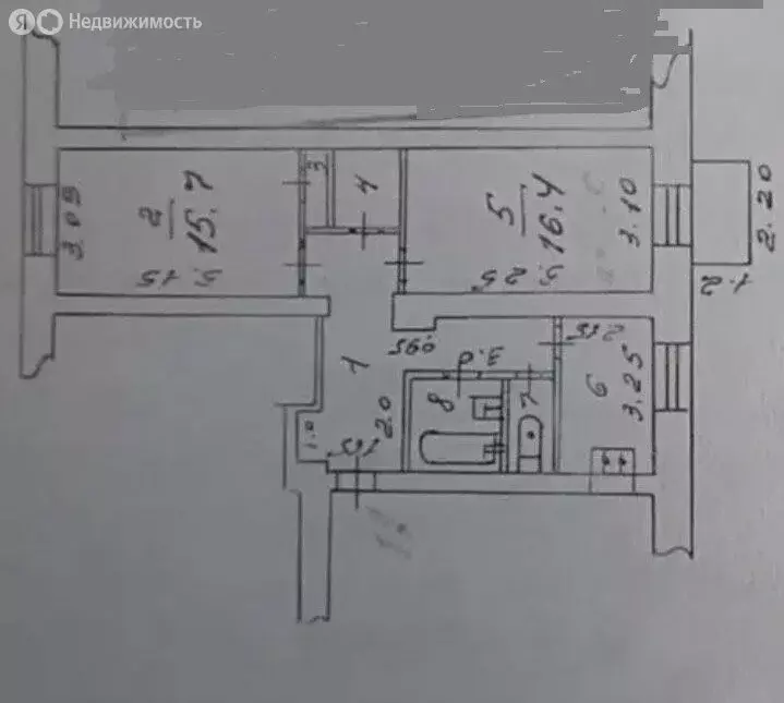 2-комнатная квартира: Новокузнецк, улица Ушинского, 8А (58.8 м) - Фото 2
