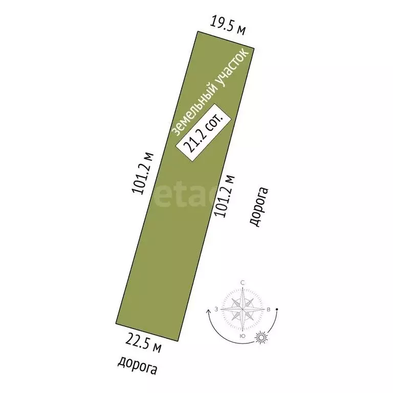 Участок в Красавино, улица Строителей (21.2 м) - Фото 1