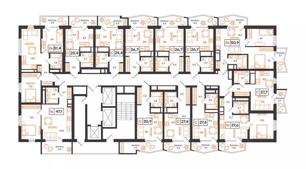 Квартира-студия: Екатеринбург, улица Патриса Лумумбы, 54 (26.7 м) - Фото 2