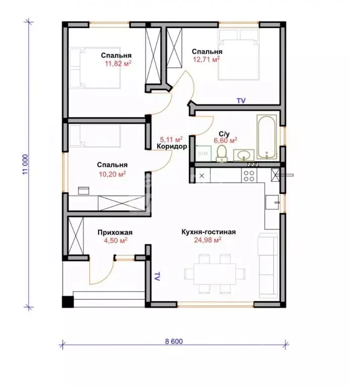 Дом в Краснодарский край, Анапа муниципальный округ, пос. Пятихатки ... - Фото 2