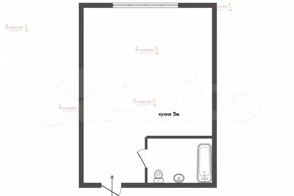 Квартира-студия, 19 м, 1/25 эт. - Фото 0