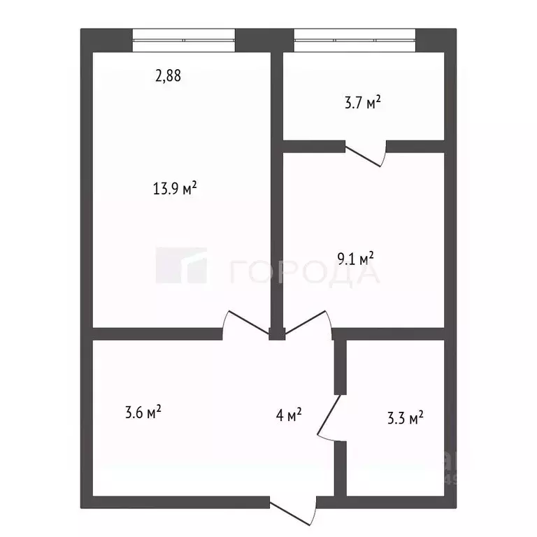 2-к кв. Алтайский край, Барнаул Партизанская ул., 199 (38.0 м) - Фото 2