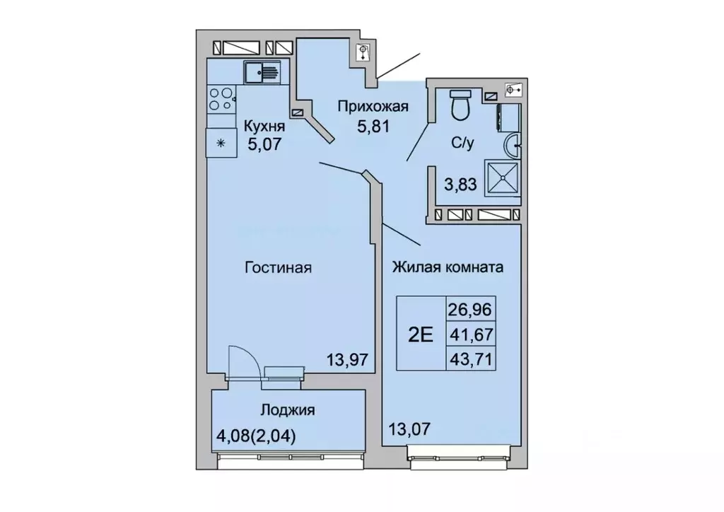 2-к кв. Ростовская область, Батайск ул. Булгакова, 11 (43.71 м) - Фото 0