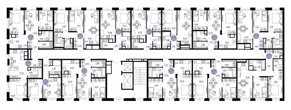 2-к кв. Рязанская область, Рязань 9-10-й кв-л,  (46.35 м) - Фото 2