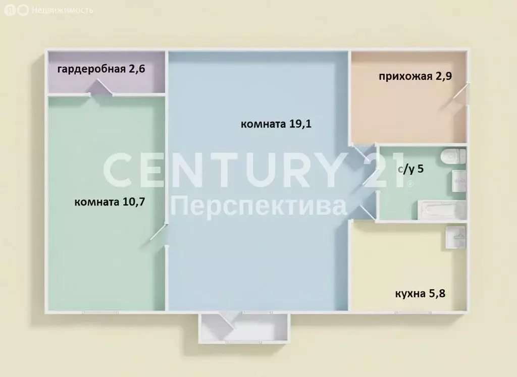 2-комнатная квартира: посёлок городского типа Красково, улица Карла ... - Фото 1