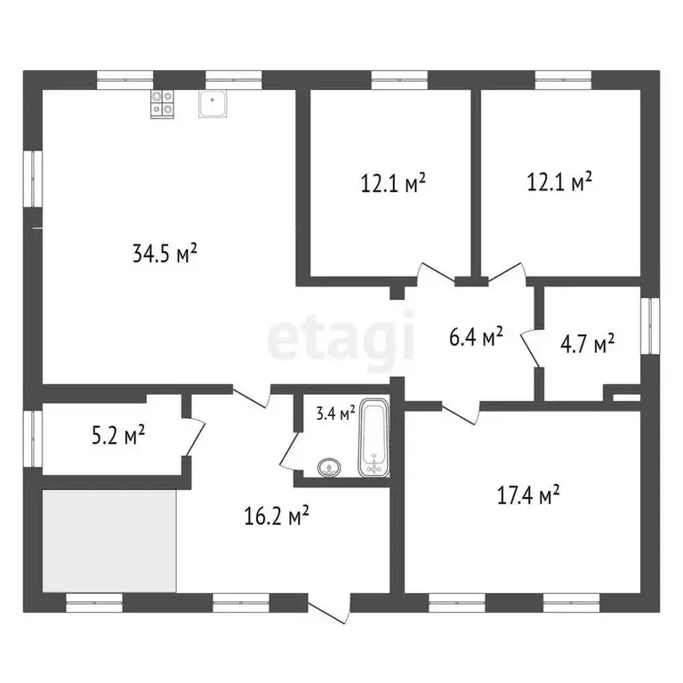 Дом в Новоподклетное, улица Генерала Кривошеина (229.6 м) - Фото 0