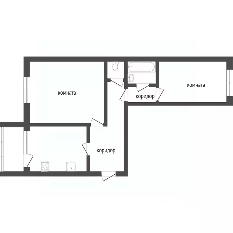 2-к кв. Ханты-Мансийский АО, Сургут Университетская ул., 23/1 (68.3 м) - Фото 1