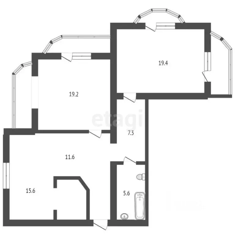 3-к кв. Карачаево-Черкесия, Черкесск ул. Космонавтов, 30А (78.9 м) - Фото 1
