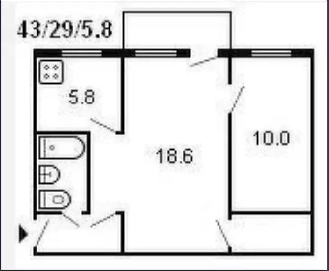 2-к кв. Оренбургская область, Оренбург ул. Конституции СССР, 21/2 ... - Фото 2