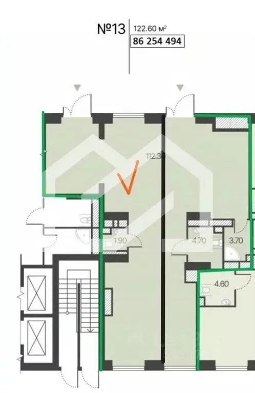 Торговая площадь в Москва дом Обручева 30 тер., к2 (52 м) - Фото 1