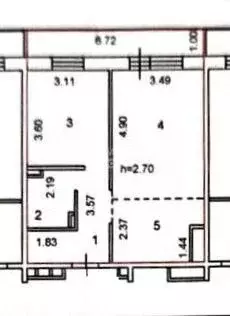 2-к кв. Иркутская область, Иркутск Октябрьский пер., 24 (52.8 м) - Фото 2