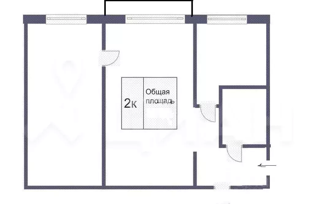 2-к кв. Иркутская область, Усть-Илимск ул. Крупской, 2 (48.0 м) - Фото 2