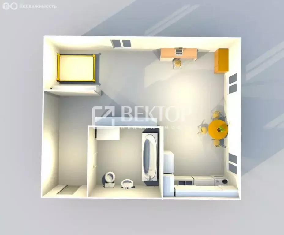 1-комнатная квартира: Ярославль, улица Чкалова, 70 (30.9 м) - Фото 2