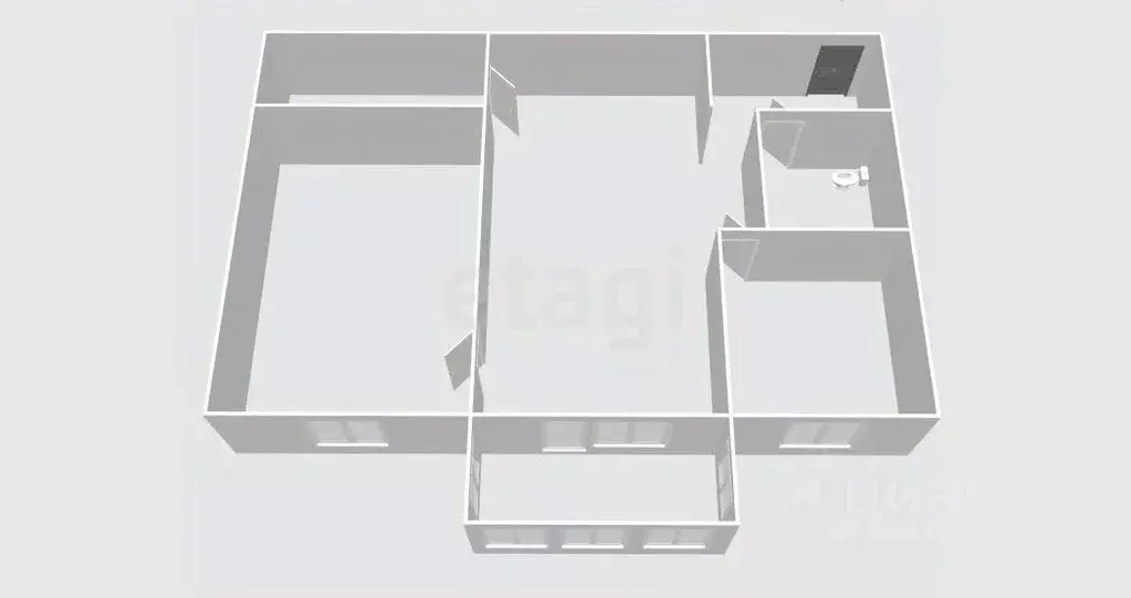 2-к кв. Сахалинская область, Южно-Сахалинск ул. Ленина, 218 (44.3 м) - Фото 2