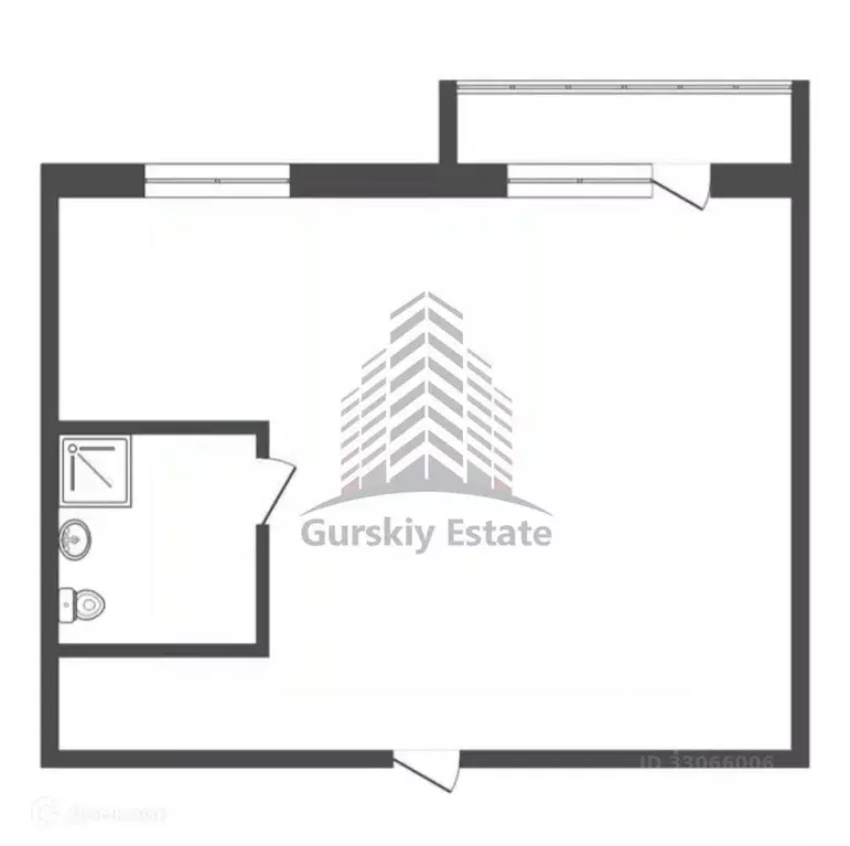 1-к кв. Красноярский край, Красноярск Свердловская ул., 35 (31.7 м) - Фото 2