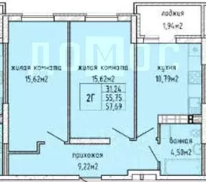 2-к кв. Свердловская область, Екатеринбург ул. Татищева, 179 (55.8 м) - Фото 1