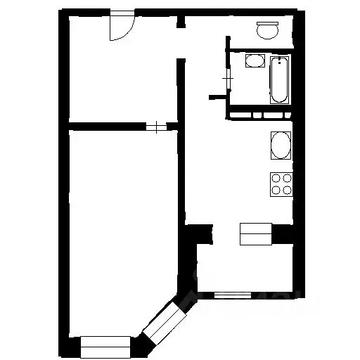 1-к кв. Воронежская область, Воронеж ул. Ключникова, 4 (40.0 м) - Фото 2