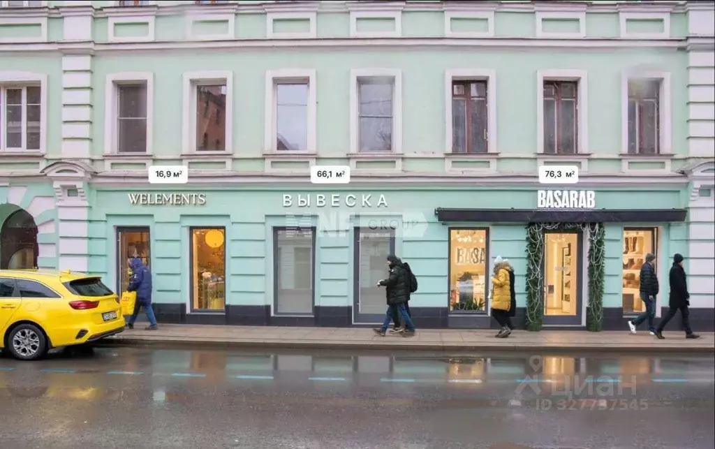 Помещение свободного назначения в Москва Богословский пер., 16/6С1 (66 ... - Фото 1