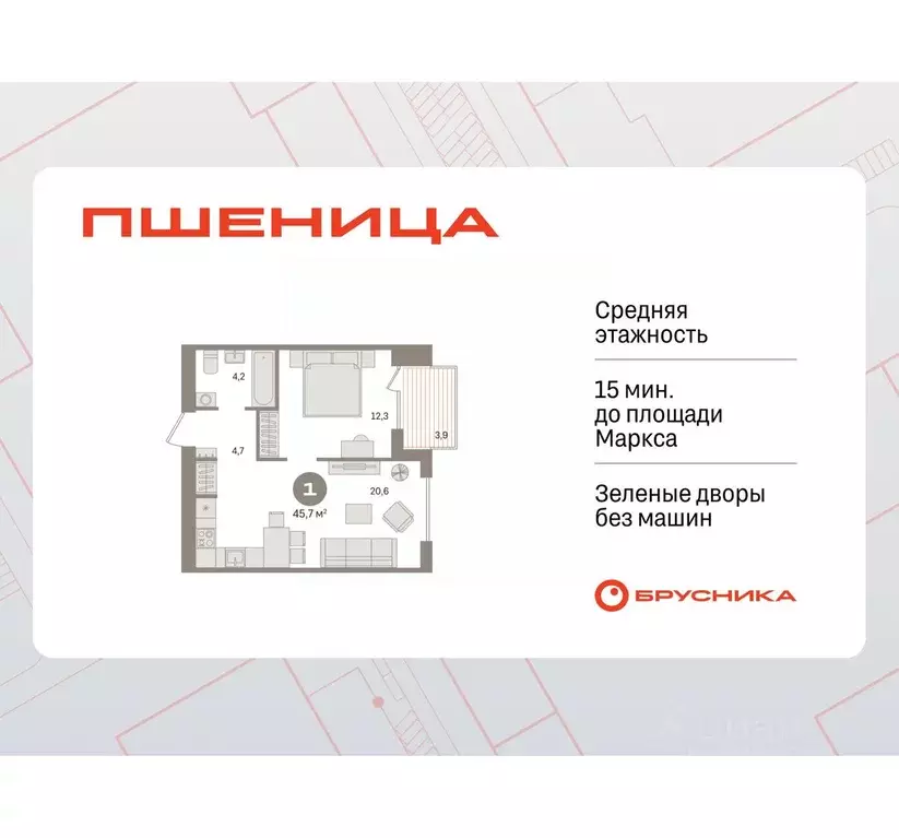 1-к кв. Новосибирская область, Новосибирский район, Краснообск рп ... - Фото 0