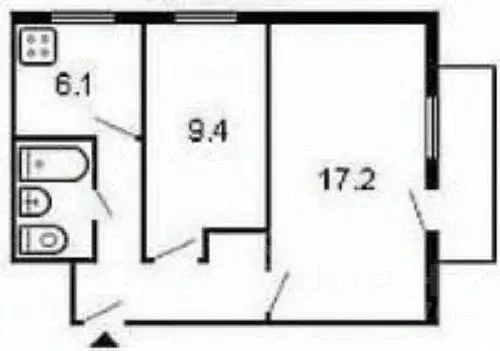 2-к кв. Пермский край, Кунгур ул. Свободы, 138 (37.2 м) - Фото 2