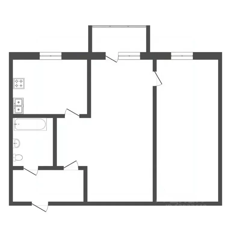 2-к кв. Тюменская область, Тюмень Фабричная ул., 17 (41.0 м) - Фото 2