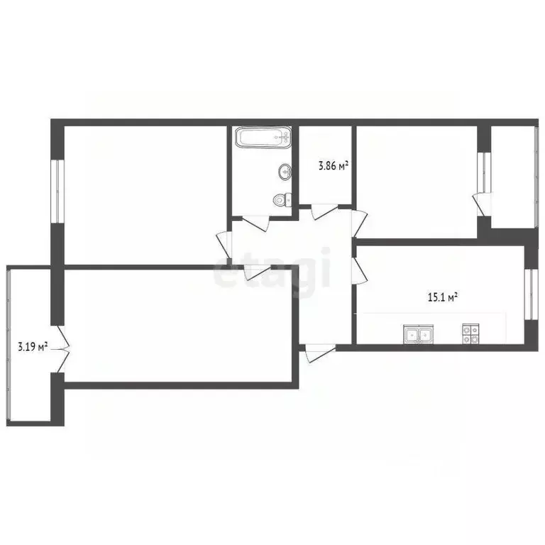 3-к кв. Костромская область, Кострома Мясницкая ул., 27 (94.6 м) - Фото 2