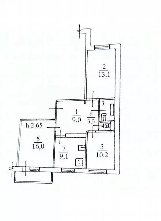 3-к кв. Липецкая область, Липецк ул. А.Г. Стаханова, 8 (64.0 м) - Фото 1