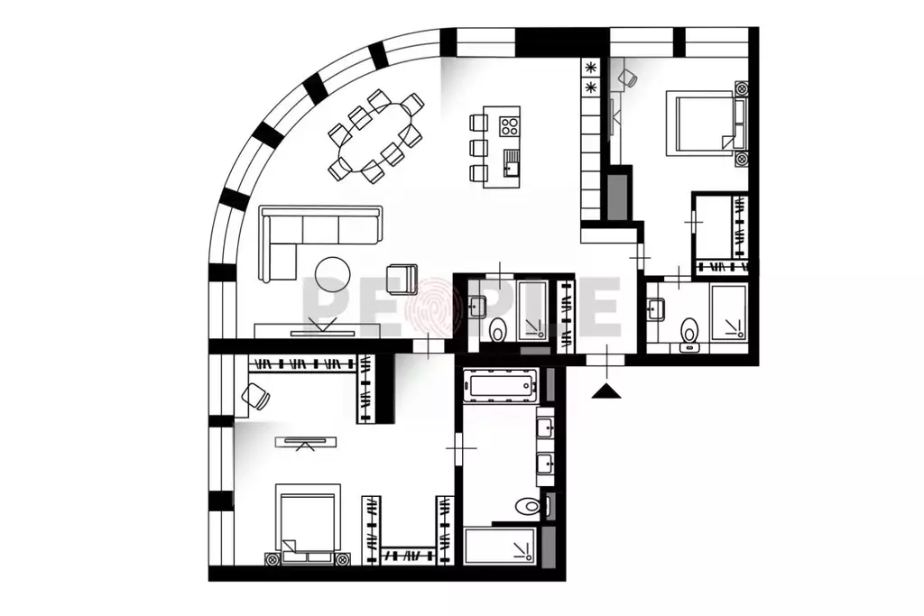 3-к кв. Москва Дружинниковская ул., 15А (94.8 м) - Фото 2
