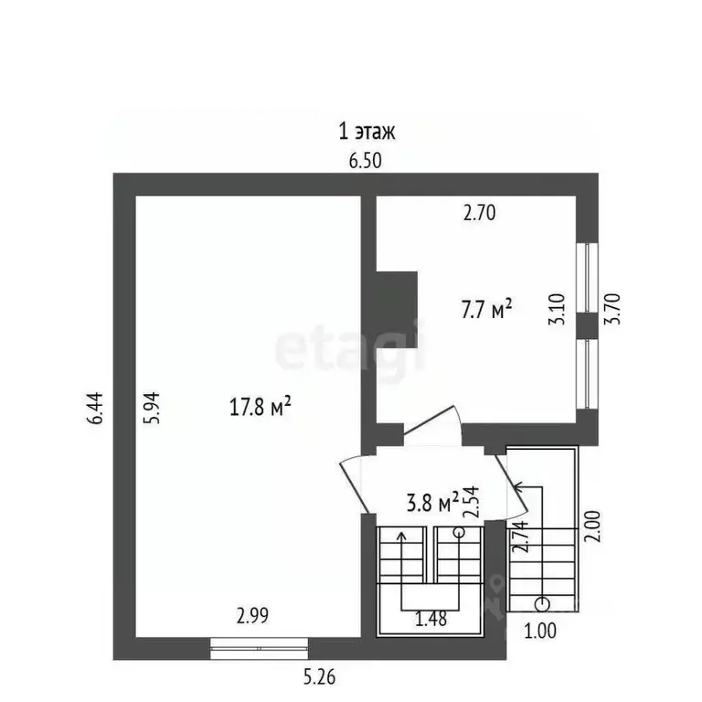 Дом в Крым, Бахчисарайский район, Энтузиаст СПК ул. Урожайная, 127 (75 ... - Фото 1