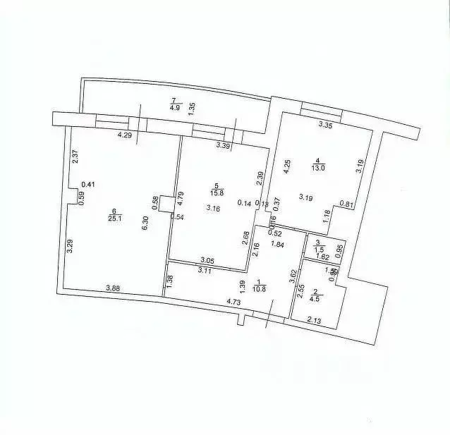 2-к кв. Татарстан, Казань Чистопольская ул., 38 (70.7 м) - Фото 2