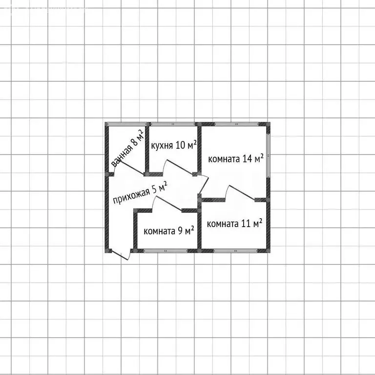Дом в Майкоп, Курганная улица (57.8 м) - Фото 1