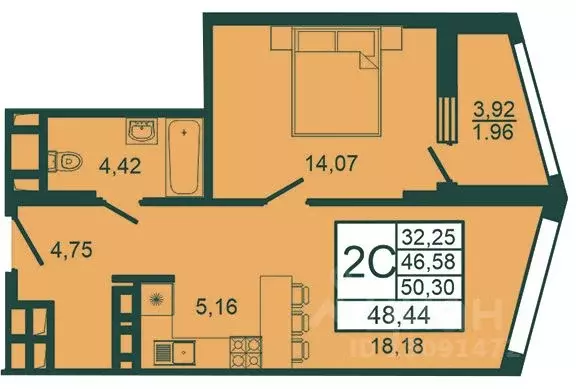 1-к кв. Ростовская область, Ростов-на-Дону Северный мкр, бул. ... - Фото 1