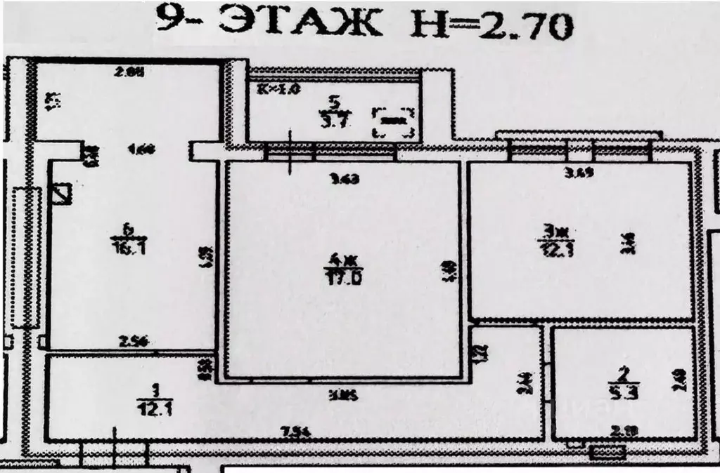2-к кв. Калининградская область, Калининград Инженерная ул., 13 (62.6 ... - Фото 1