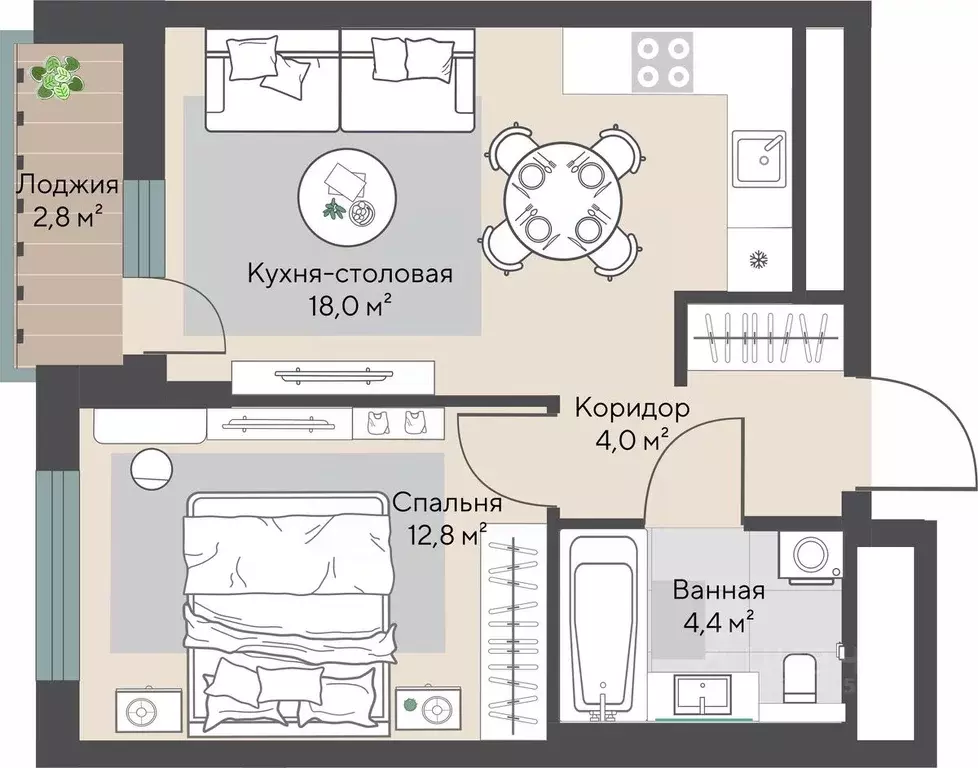 1-к кв. Свердловская область, Екатеринбург Эльмаш жилрайон, Изумрудный ... - Фото 0