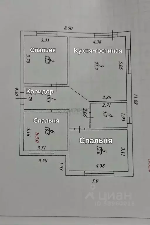 Дом в Краснодарский край, Абинск ул. Урицкого, 19 (81 м) - Фото 1